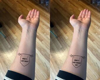 Custom Medieval Bachelorette | Renaissance Faire | Temporary Tattoos