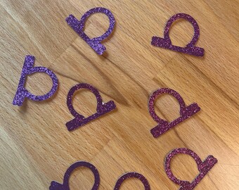 Birthday Party Libra Confetti | Zodiac Astrology Confetti