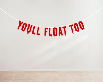 IT | Horror Movie | Birthday Party Glitter Banner