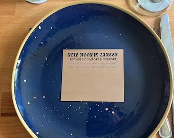 Full Moon | New Moon | Custom Dinner Party Game | Journal Prompt (Digital Download)