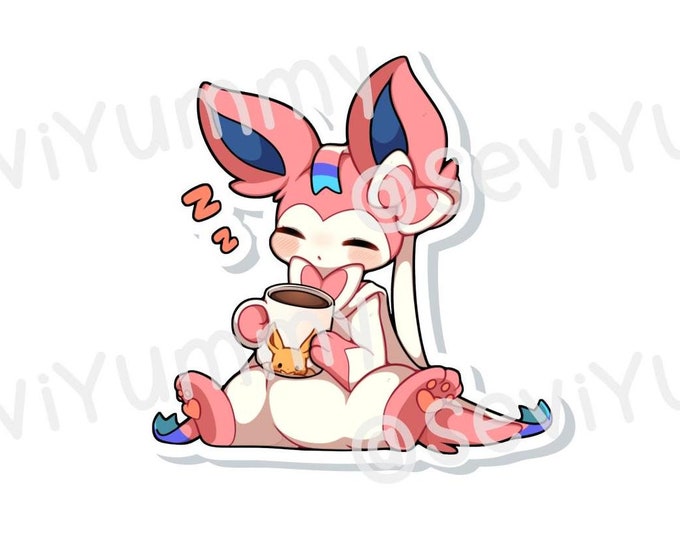 Sylveon Coffee Sticker