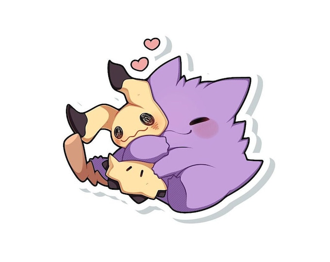 Gengar Mimikyu Sticker