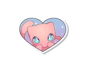 Mew Heart Sticker