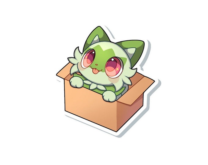 Sprigatito in a Box Sticker