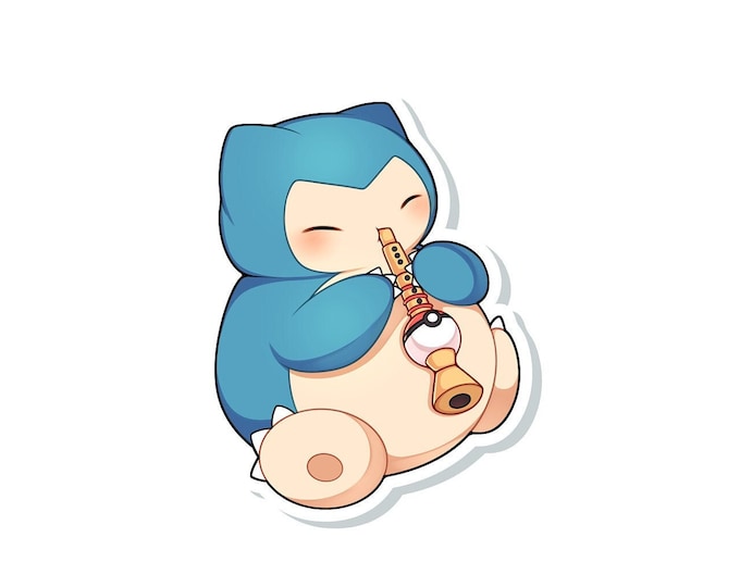Snorlax with Pokeflute Sticker