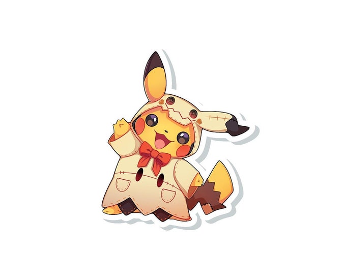 Pika Mimikyu Costume Sticker