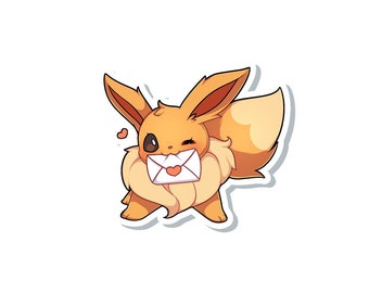 Eevee Mail Sticker