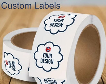 Custom Design Roll Label Stickers | Die Cut Stickers | Logo Stickers | 2" or 4" Any Shape