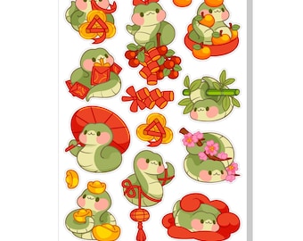 Snake Lunar New Year Sticker Sheet