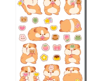 Guinea Pig Sticker Sheet