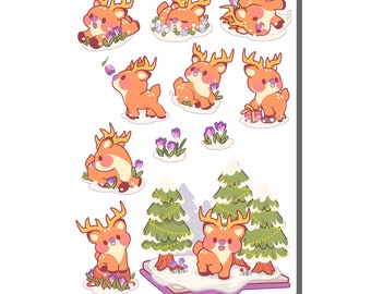 Reindeer Sticker Sheet