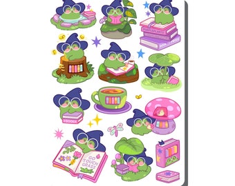 Froggy Witch Sticker Sheet