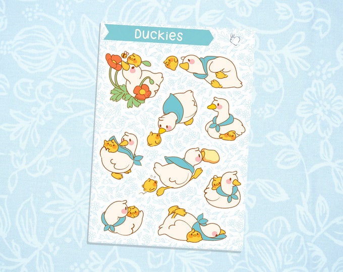 Duckies | Cute Kawaii Deco Planner Journal Sticker Sheet
