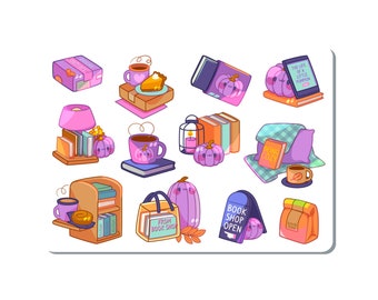 Purple Pumpkin Books Sticker Sheet