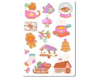 Winter Aesthetic Sticker Sheet
