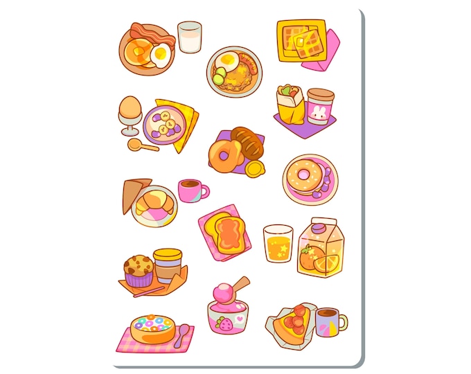 Breakfast Sticker Sheet