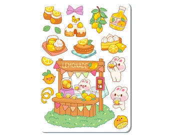 Bunny Lemonade Stand Sticker Sheet