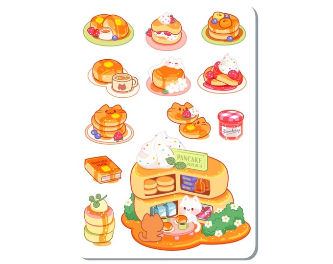 Cat Pancake Sticker Sheet