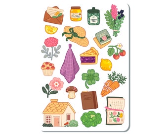 Cottagecore Sticker Sheet