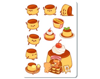 Bear Pudding Sticker Sheet