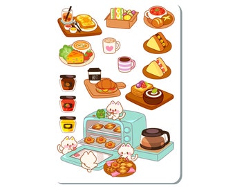 Cat Baking Sticker Sheet