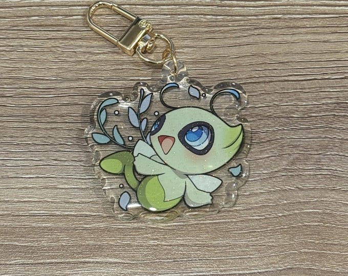 Celebi 2” Acrylic Keychain | Double Sided Glitter Epoxy