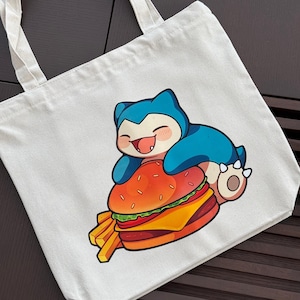 Snorlax Borgor Tote Bag