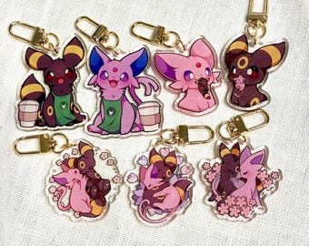 Umbre Espe Acrylic Keychain | Double Sided Glitter Epoxy
