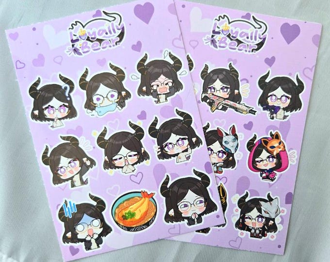LoyallyBear A6 Sticker Sheets