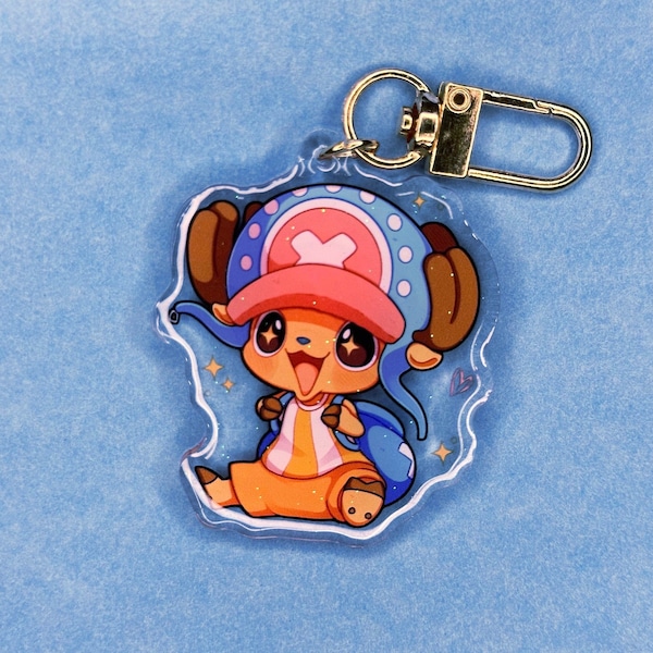 Chopper 2” Acrylic Keychains | Double Sided Glitter Epoxy