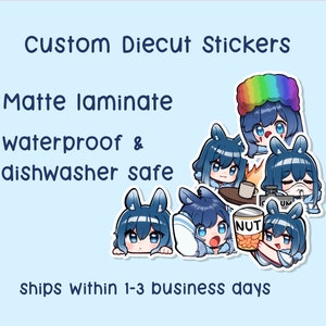Aangepaste matte vinylstickers | Gestanste stickers | Logostickers | 2" 3" 4" Elke vorm