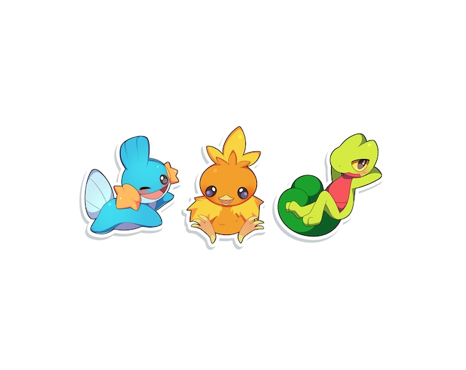 Gen 3 Starters Sticker