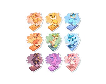 Console Eeveelution Stickers