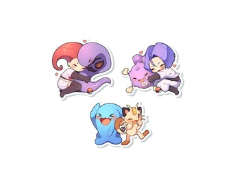 BUNDLED Team Rocket Stickers