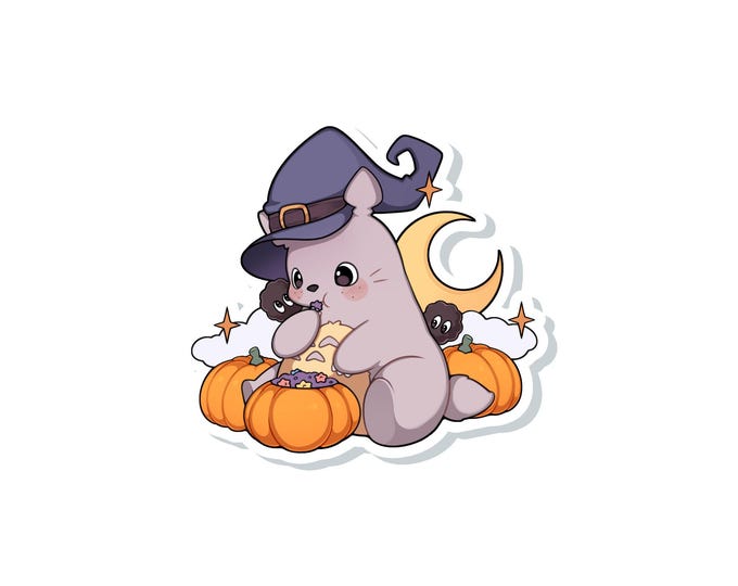 Totoro Halloween Sticker