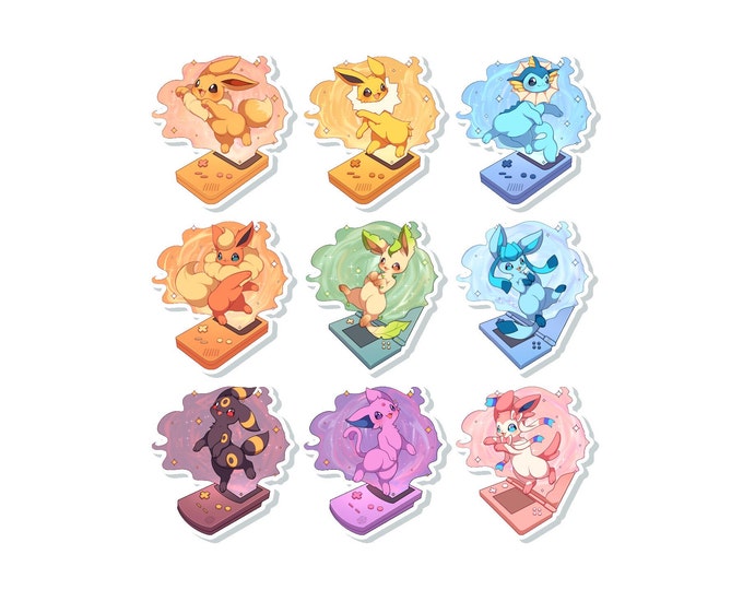 BUNDLED Eeveelution Console Stickers