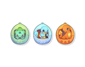 BUNDLED Gen 1 Starters Tamagotchi Sticker