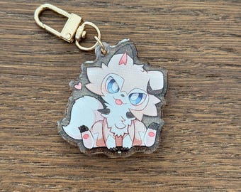 Lycanroc 2" Acrylic Keychain