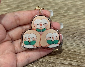 Rowlet 2" Acrylic Keychain