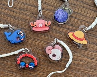One Piece 1” Acrylic Charms