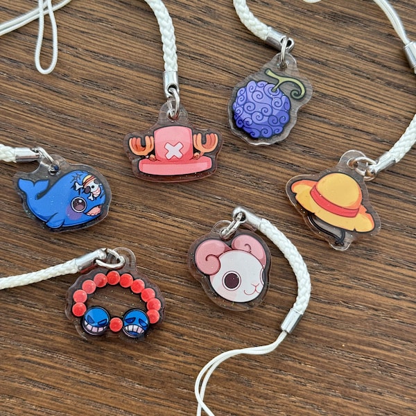 One Piece 1” Acrylic Charms | Double Sided Glitter Epoxy