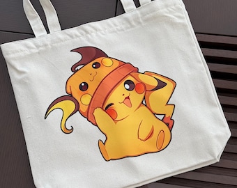 Pika Raichu Beanie Tote Bag