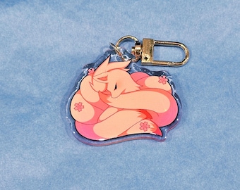 Ninetails 2” Acrylic Keychain