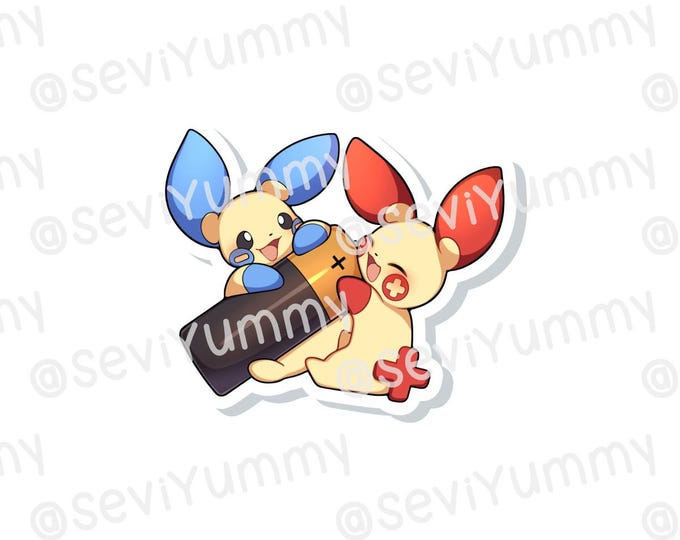 Plusle Minun Sticker
