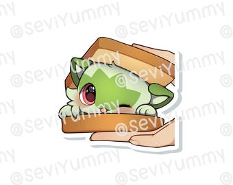 Sprigatito Sandwich Sticker