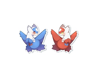 BUNDLED Latios Latias Stickers