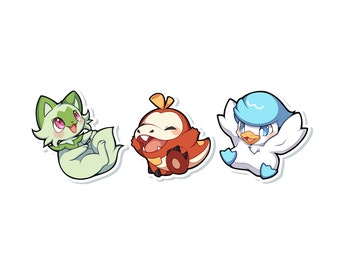 BUNDLED Gen 9 Starters Stickers