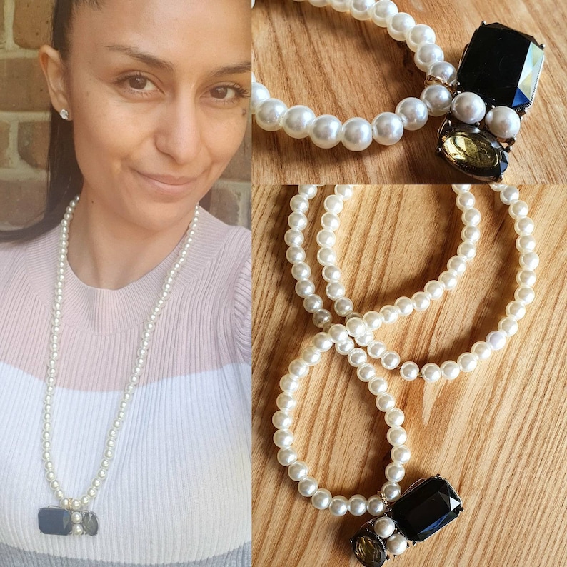 Long Pearl Necklace for Women Pearl Necklace Extra Long Etsy Australia