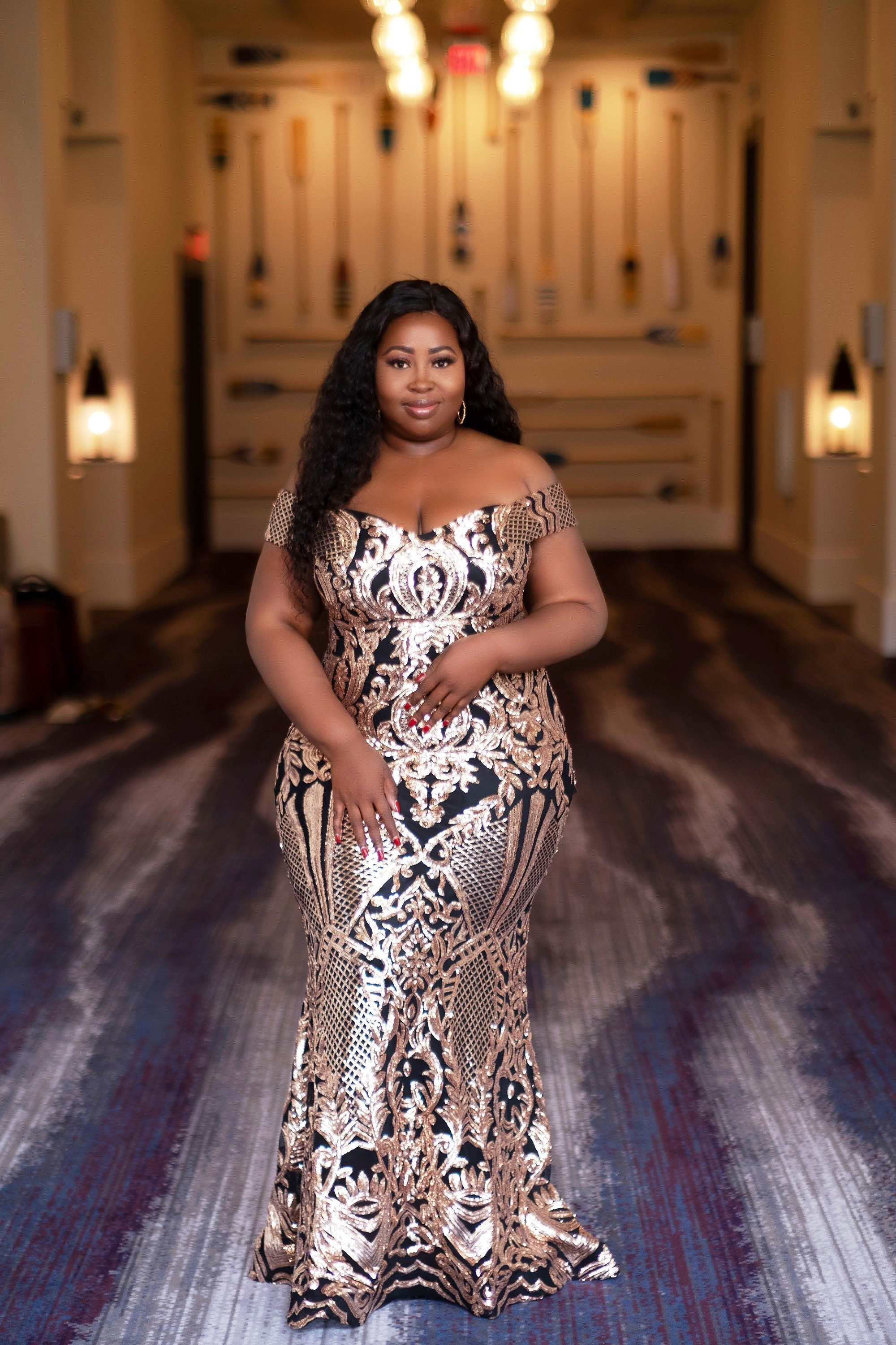 Plus Size Sequin Dress - Etsy