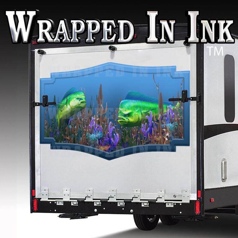 Mahimahi Decal for RV Toy Hauler Boat Trailer or Garage Etsy